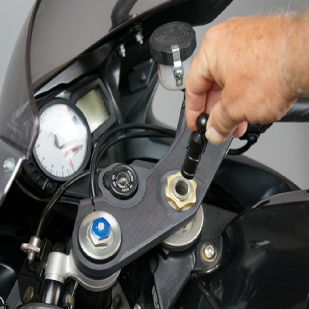 motorcycle phone mount fork stem
